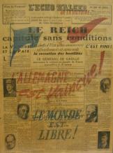 La une de l'Echo d'Alger du 8 mai 1945